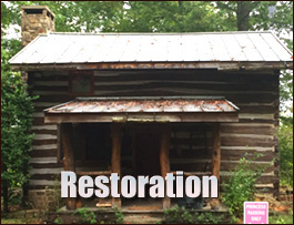 Historic Log Cabin Restoration  Manns Harbor, North Carolina